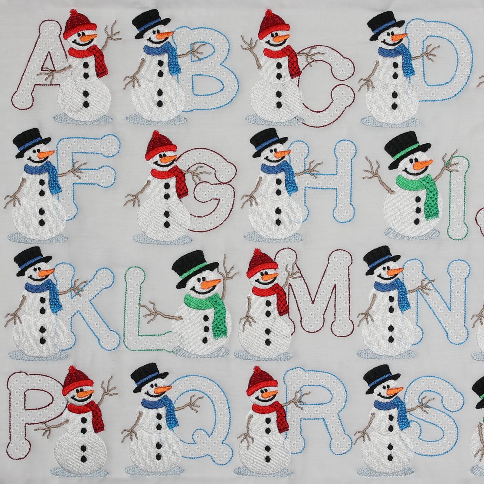 Snowflakes and Snowmen Monogram Combo