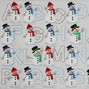Snowflakes and Snowmen Monogram Combo