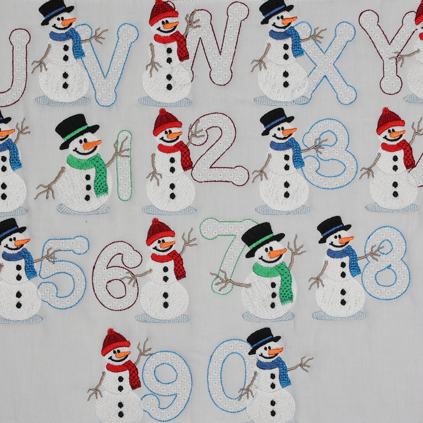 Snowflakes and Snowmen Monogram Combo