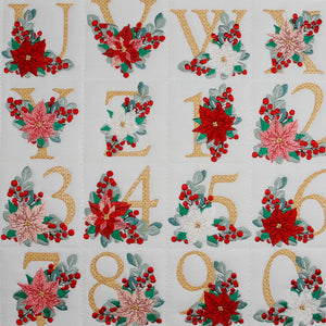 Poinsettia and Eucalyptus Monogram Combo