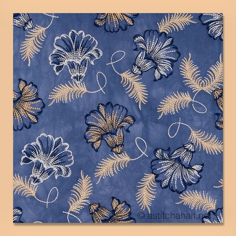 Midsummer Floral Embroidered Fabric