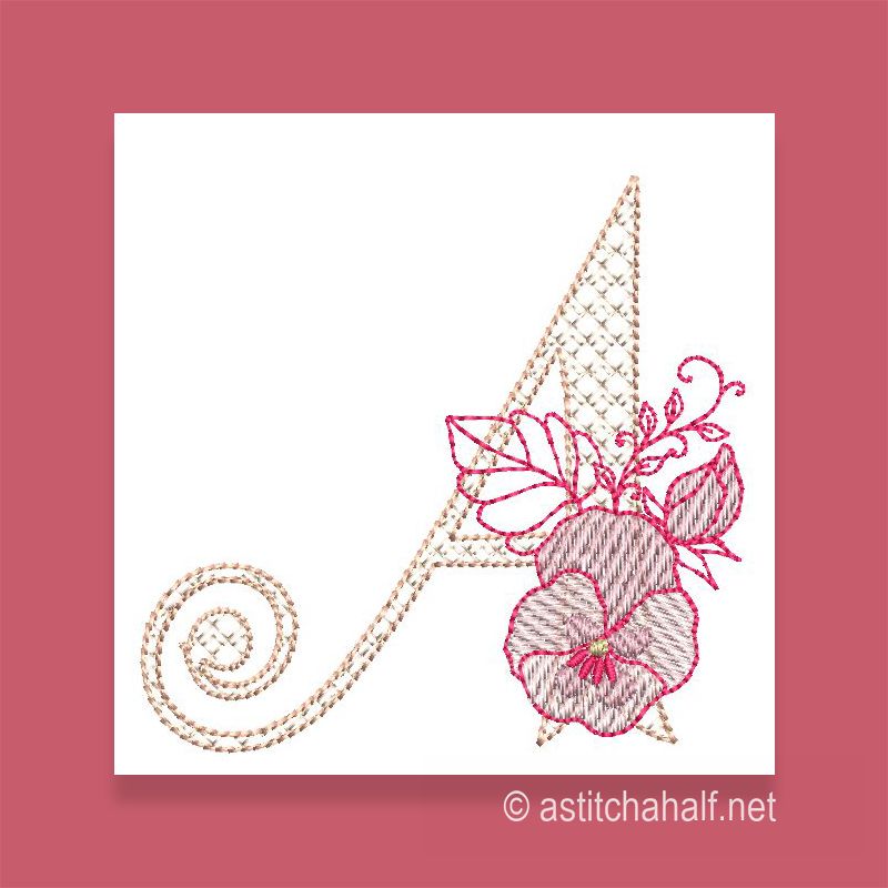 Flowerlove Monogram A