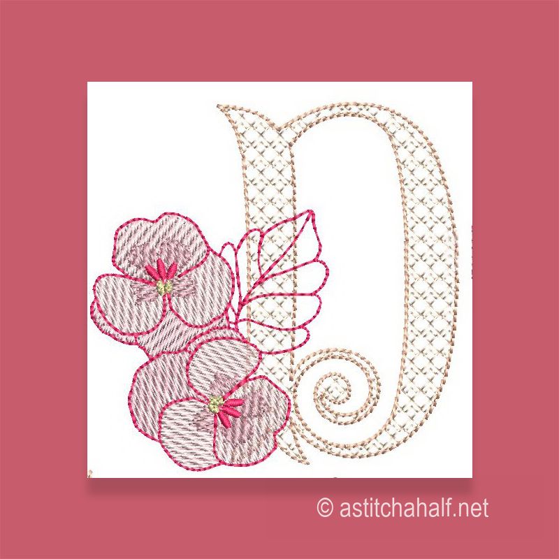 Flowerlove Monogram D