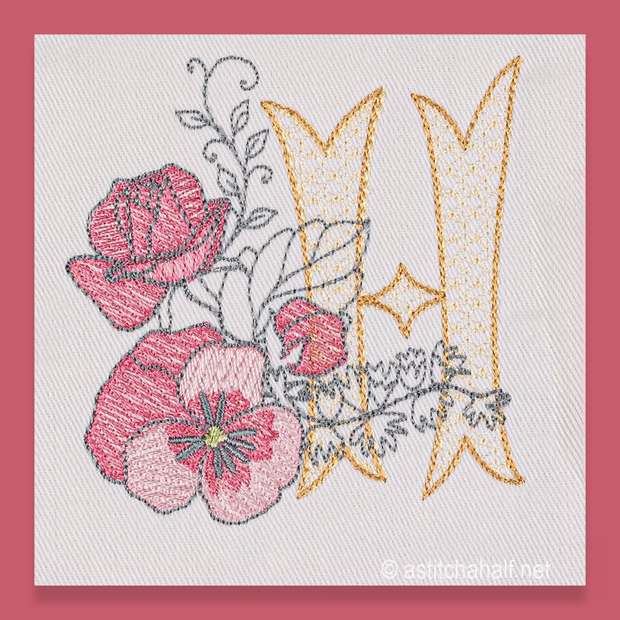Flowerlove Monogram H