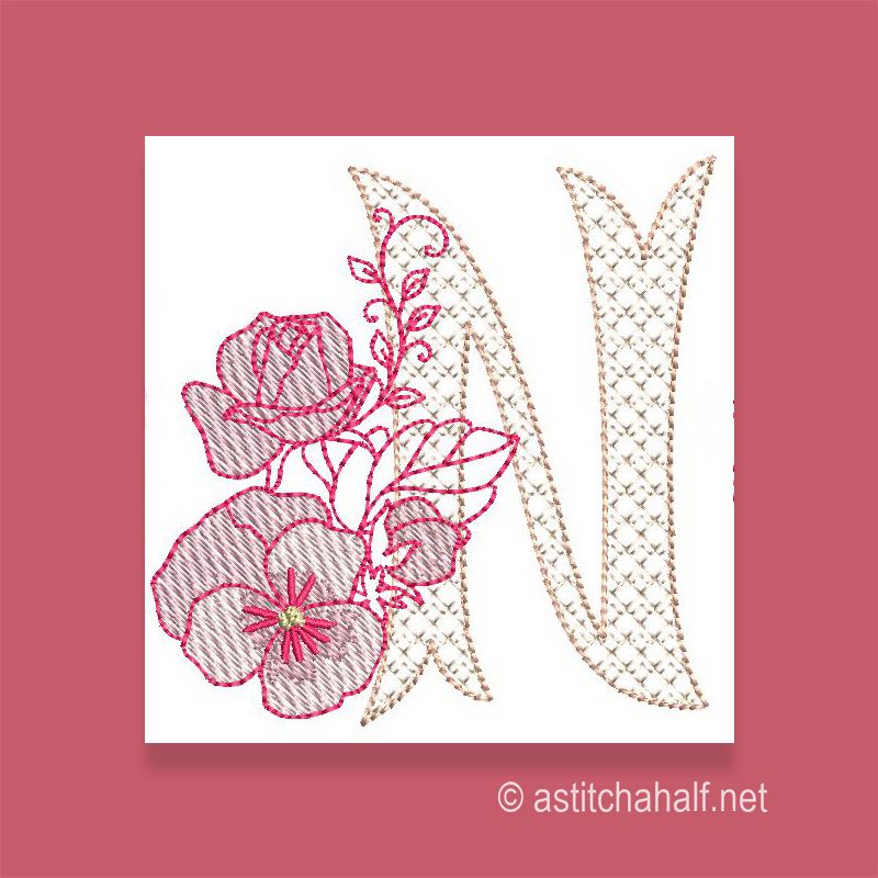Flowerlove Monogram N