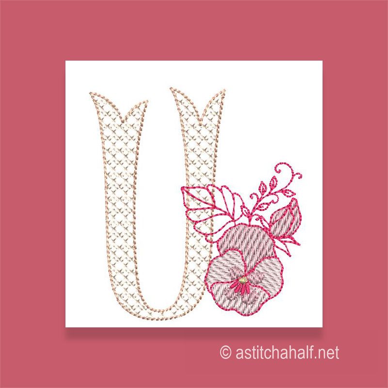 Flowerlove Monogram U