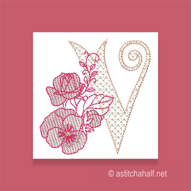Flowerlove Monogram V