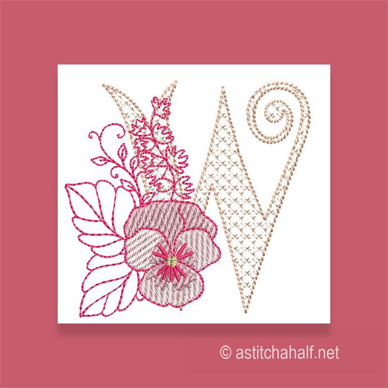Flowerlove Monogram W
