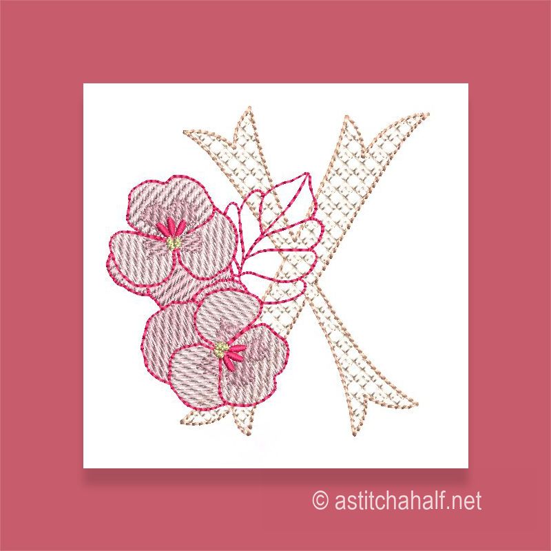 Flowerlove Monogram X