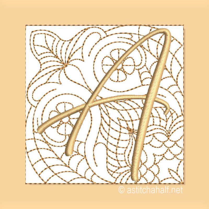 Carpe Diem Monogram A