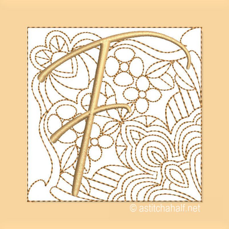 Carpe Diem Monogram F