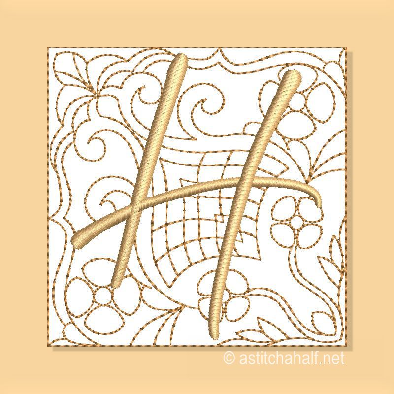 Carpe Diem Monogram H