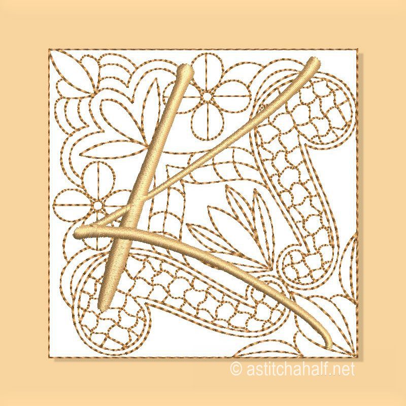 Carpe Diem Monogram K