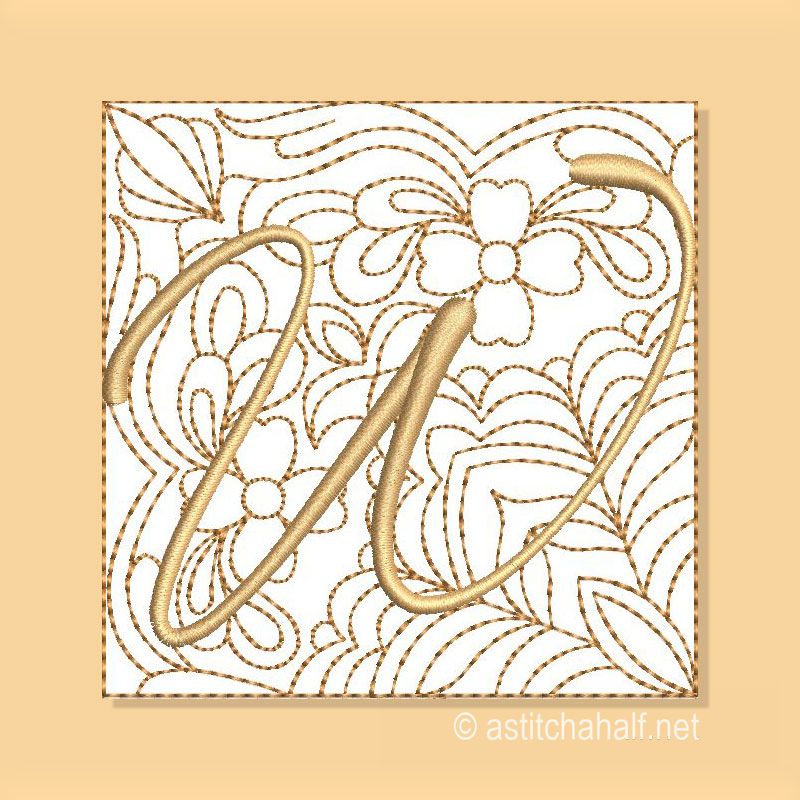 Carpe Diem Monogram W