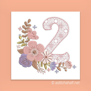 Autumn and Lace Monogram Letter 2