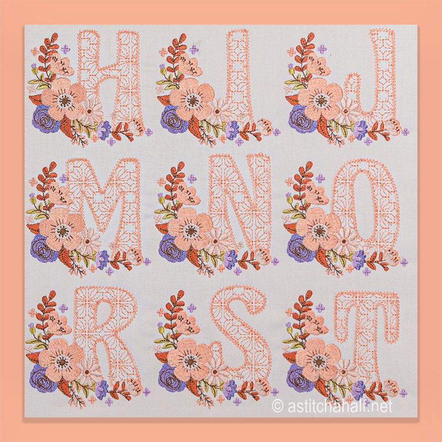 Autumn and Lace Monogram Combo