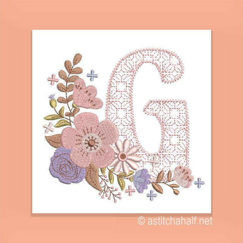Autumn and Lace Monogram Monogram G