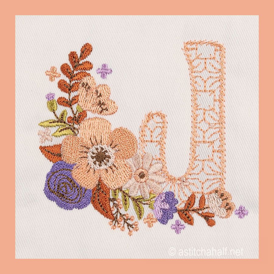 Autumn and Lace Monogram Monogram J