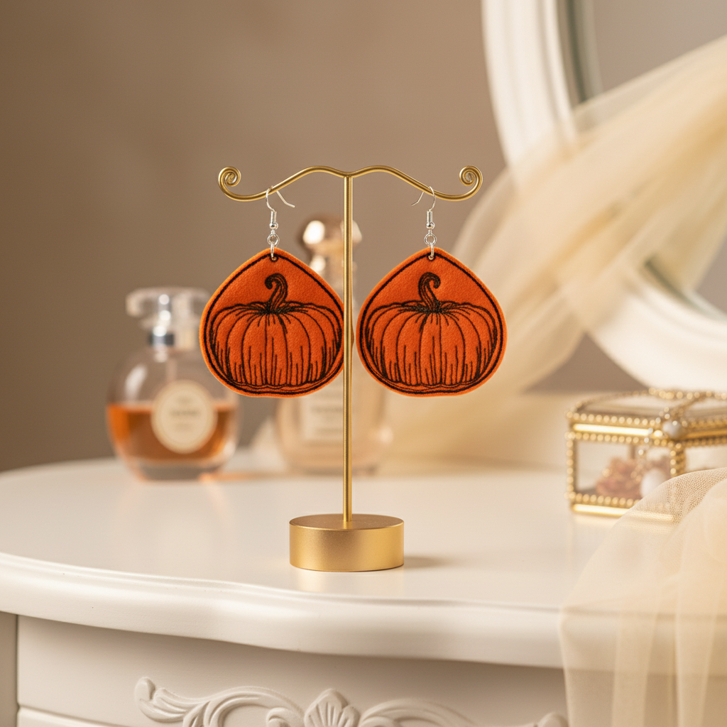 Pumpkin Earrings