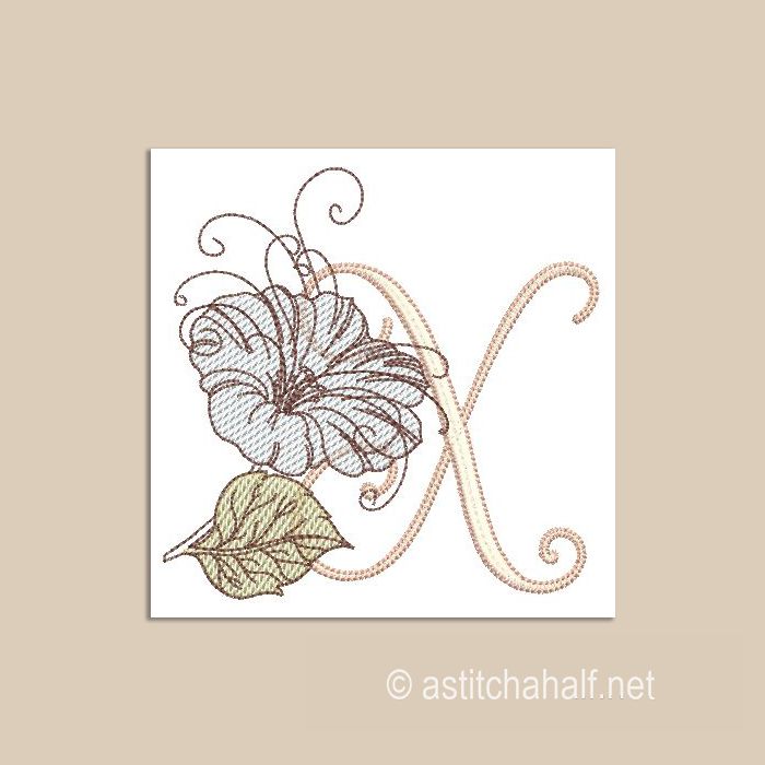 Wanderlust Monogram Letter X