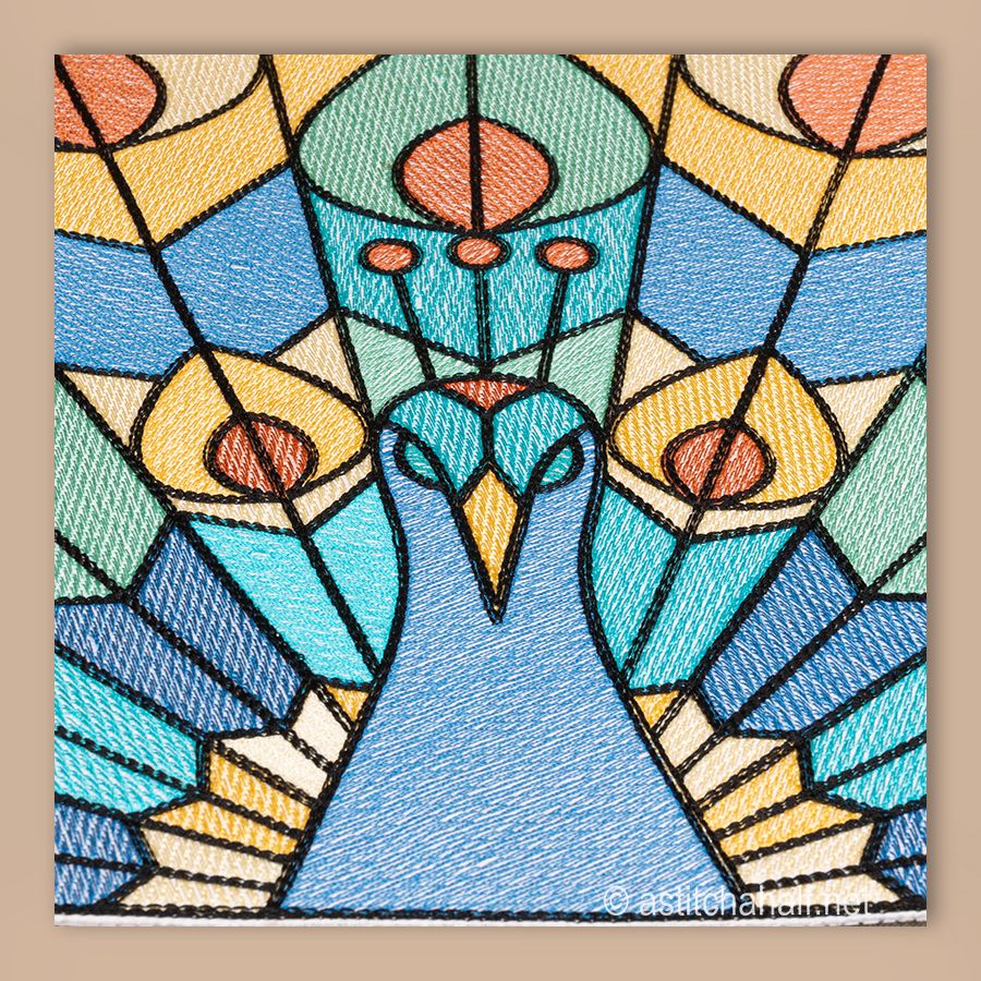 Stained Glass Peacock Combo