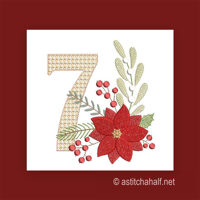 Scarlet Symphony Monogram Letter 7