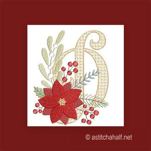 Scarlet Symphony Monogram Letter D