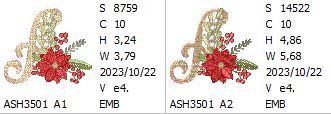 Scarlet Symphony Monogram Letter A