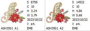 Scarlet Symphony Monogram Letter A