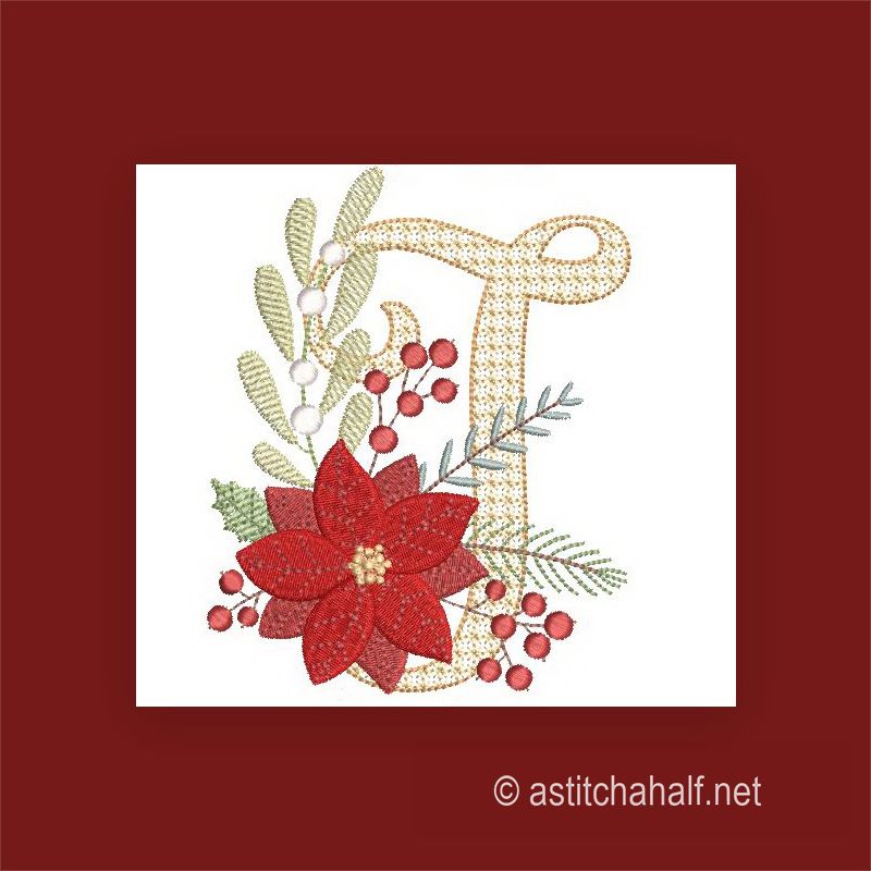 Scarlet Symphony Monogram Letter J