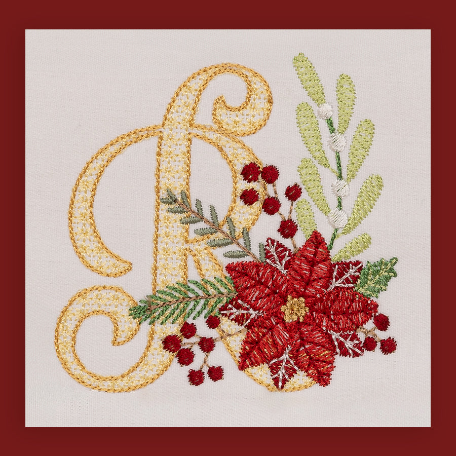 Scarlet Symphony Monogram Letter R