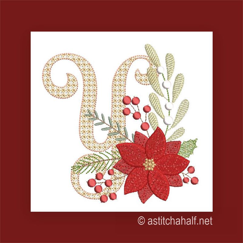 Scarlet Symphony Monogram Letter Y