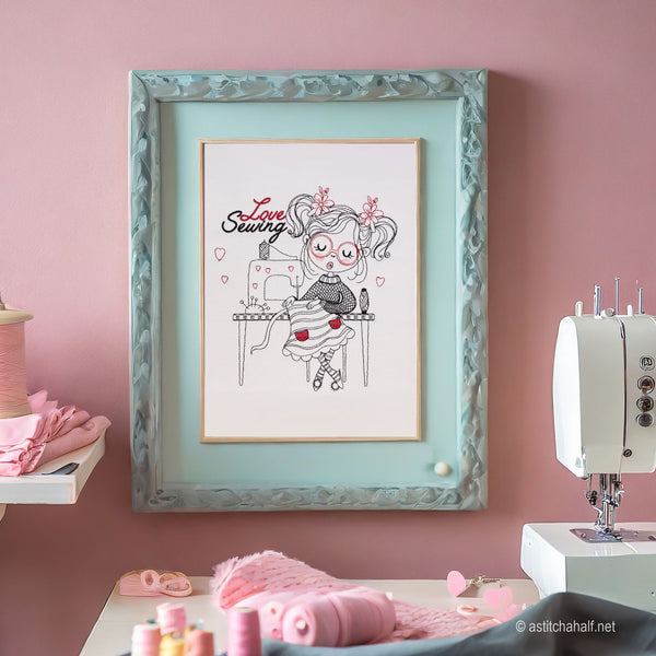 Pink Sewing Machine | Art Print