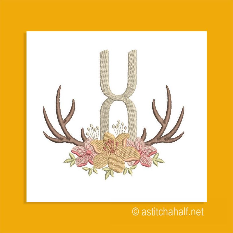 Antler Atelier Monogram Letter X