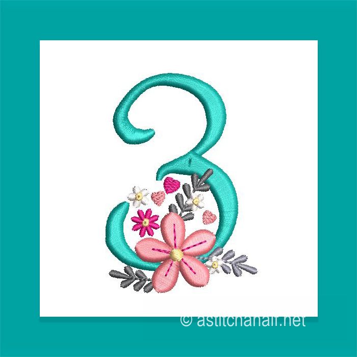 Petals Petit Monogram Number 3
