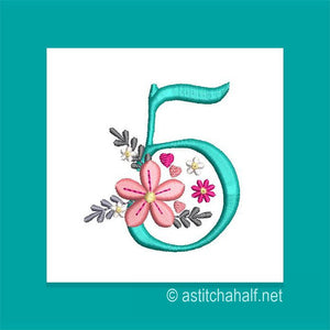 Petals Petit Monogram Number 5