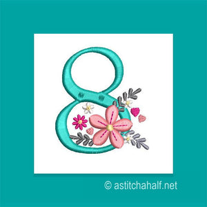 Petals Petit Monogram Number 8