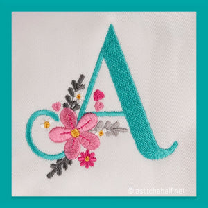 Petals Petit Monogram Letter A