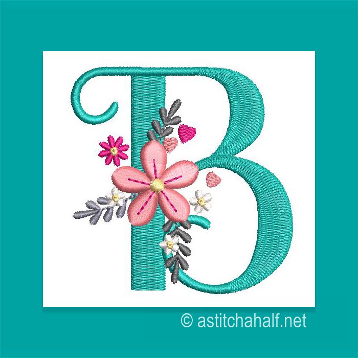 Petals Petit Monogram Letter B