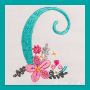 Petals Petit Monogram Letter C