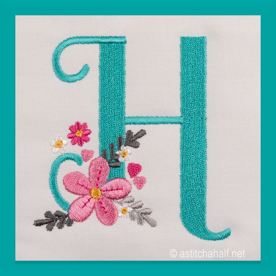 Petals Petit Monogram Letter H