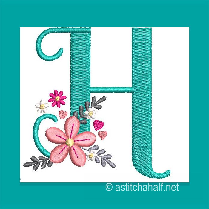 Petals Petit Monogram Letter H