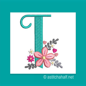 Petals Petit Monogram Letter I