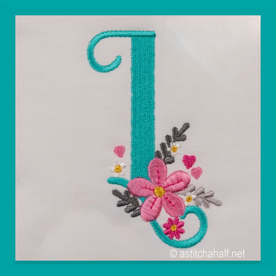 Petals Petit Monogram Letter L