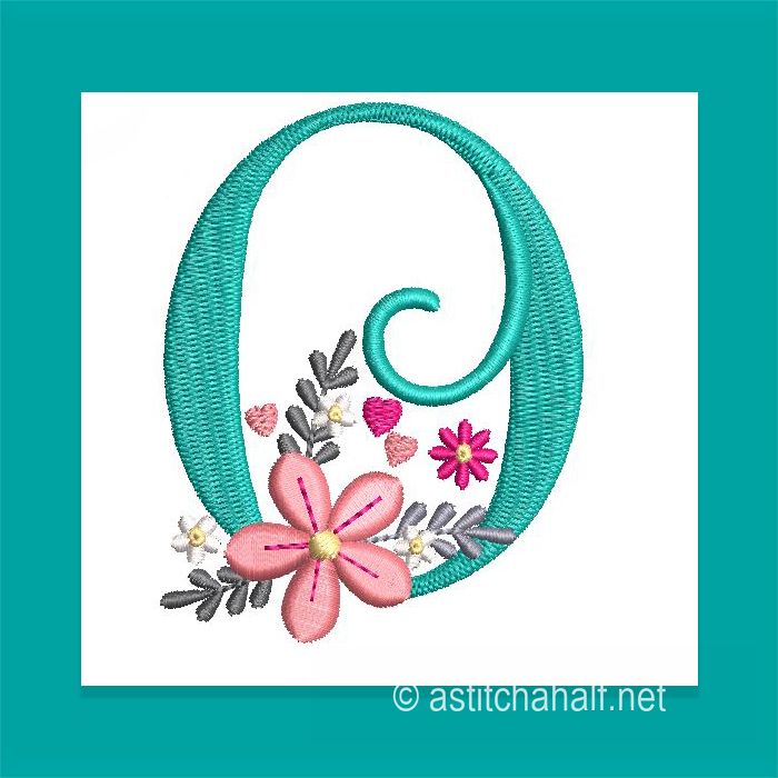 Petals Petit Monogram Letter O