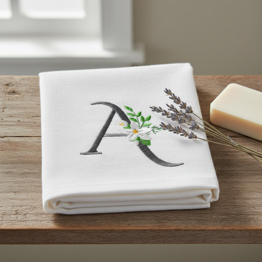 Snow Bouquet Letter A