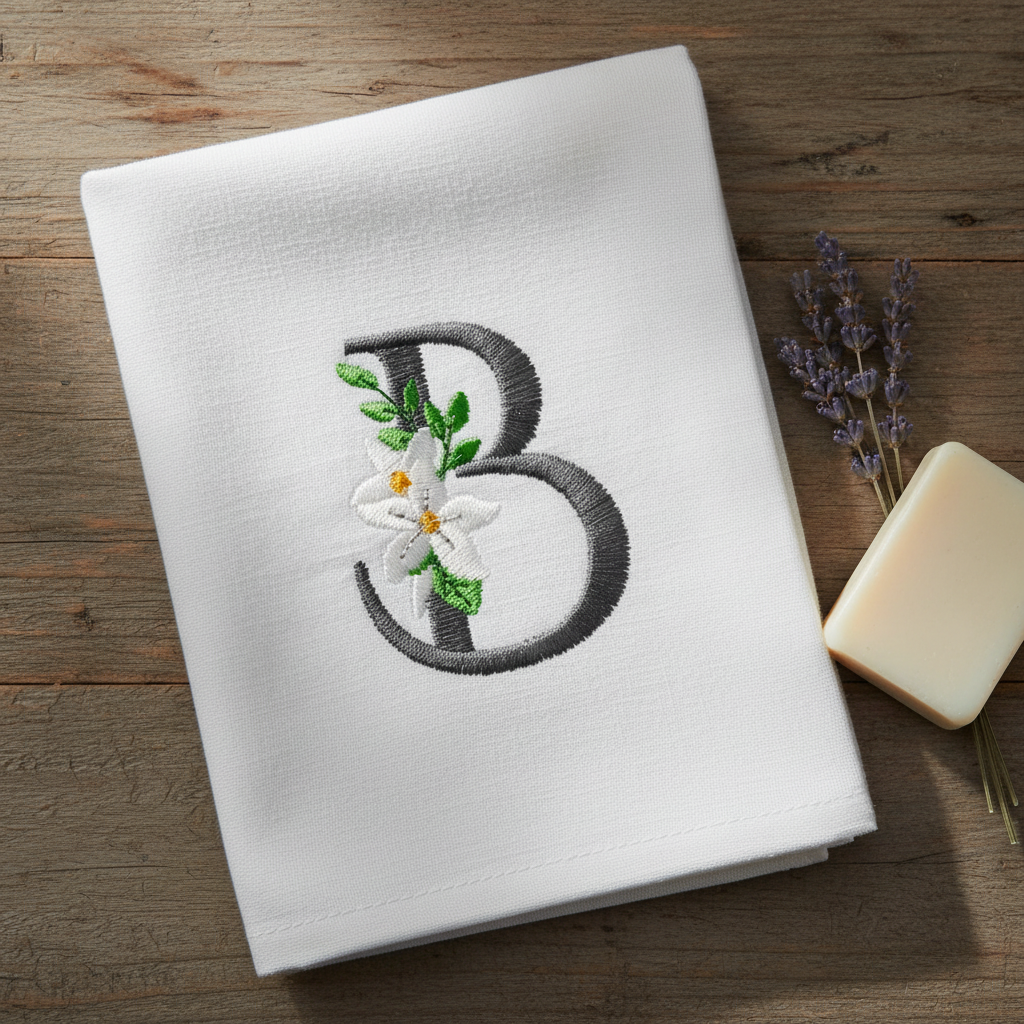 Snow Bouquet Letter B