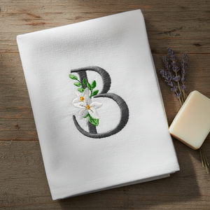 Snow Bouquet Letter B
