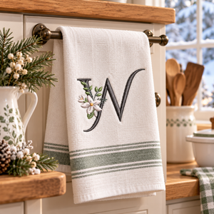 Snow Bouquet Letter W