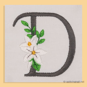 Snow Bouquet Letter D